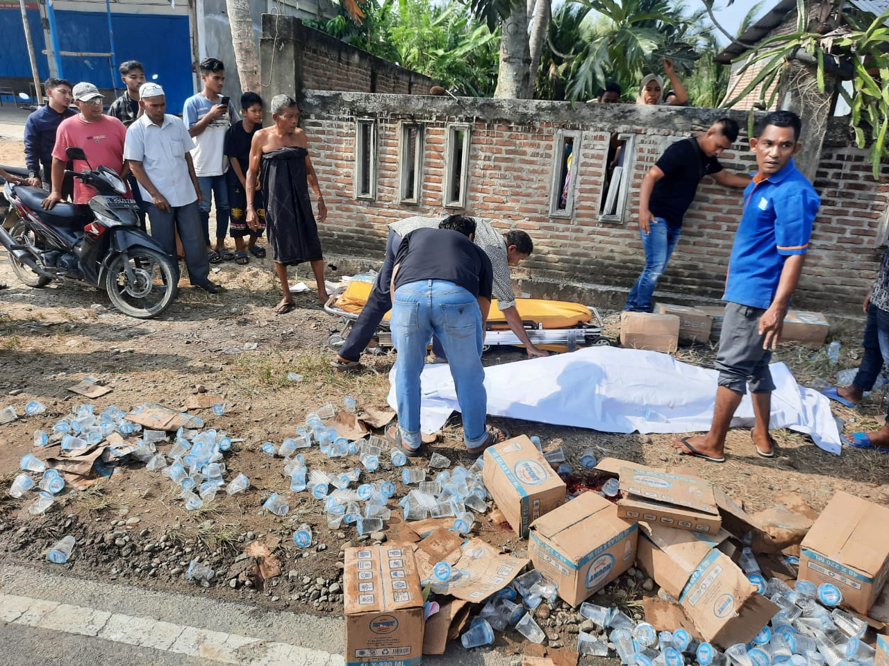 Kader NasDem Aceh Utara Kecelakaan Saat Distribusi Air Mineral, 1 Orang Meninggal Dunia