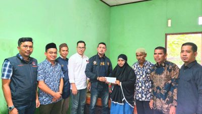 GPND Aceh Santuni Korban Kecelakaan Kader NasDem Aceh Utara