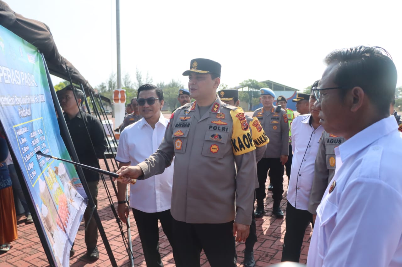 Tinjau Pasar Murah, Kapolda Aceh: Upaya Polri Kendalikan Inflasi