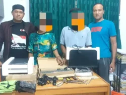 Polsek Banda Sakti Tangkap Dua Maling Inventaris Disdikbud Aceh Utara