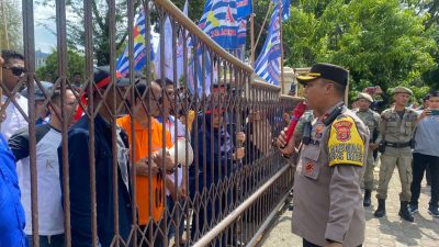Polisi Amankan Peringatan Hari Buruh Nasional di Banda Aceh