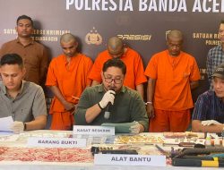 Gasak Uang Ratusan Juta, Pencuri Ini Kini Mendekam di Sel Polresta Banda Aceh