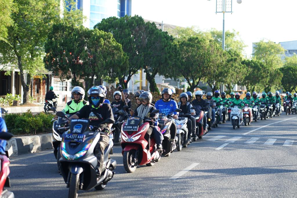 Polresta Gandeng Komunitas Gelar Safety Riding di Banda Aceh