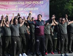 Olahraga Bersama TNI-Polri Meriahkan Hari Bhayangkara