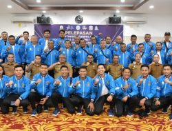 Sekda Aceh Lepas 34 Atlet Menuju Pornas XVI Korpri di Semarang
