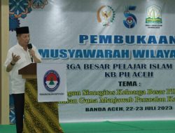 Pj Gubernur Buka Muswil Keluarga Besar Pelajar Islam Indonesia Aceh