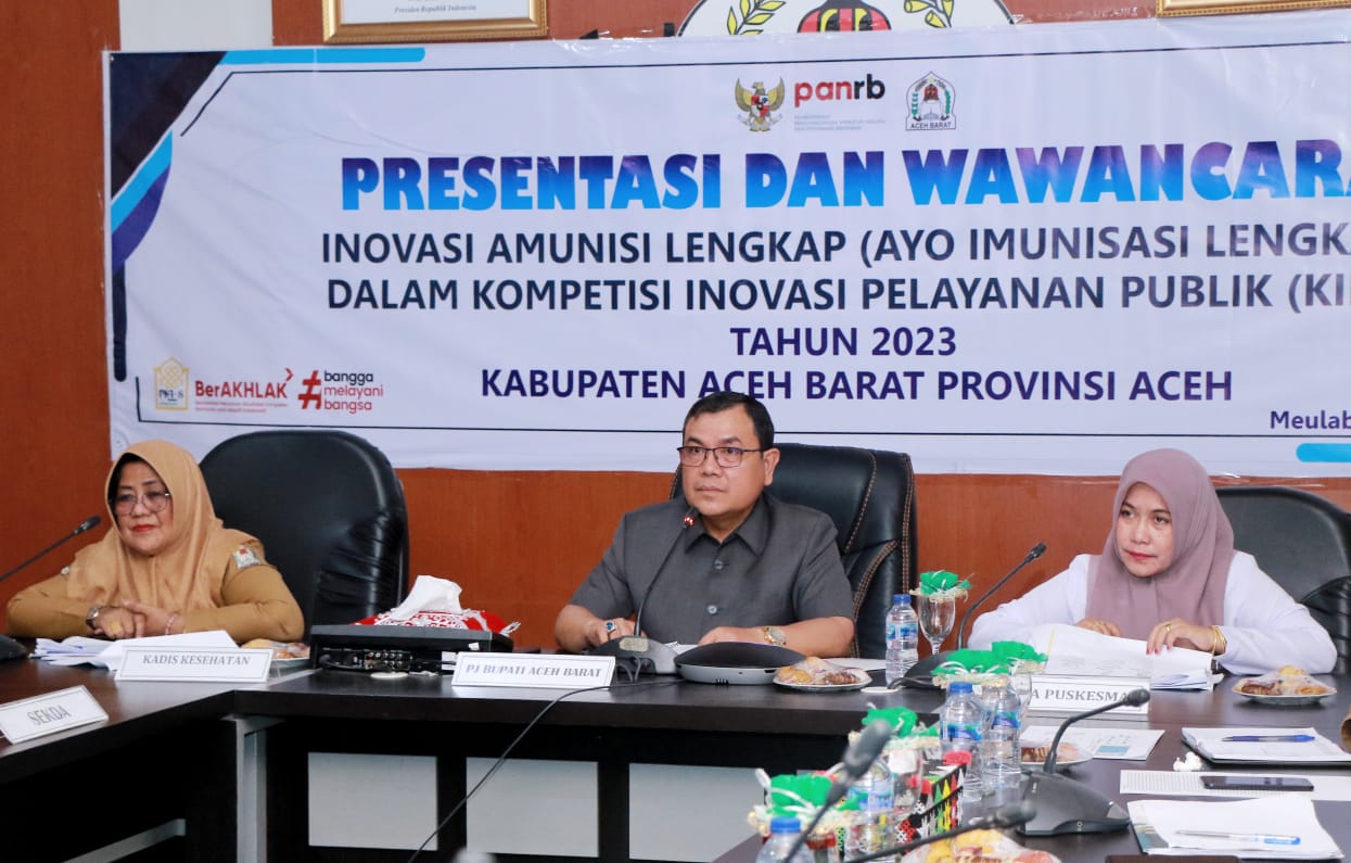 Aceh Barat Raih Posisi Top 99 Inovasi Imunisasi Lengkap Kemenpan RB