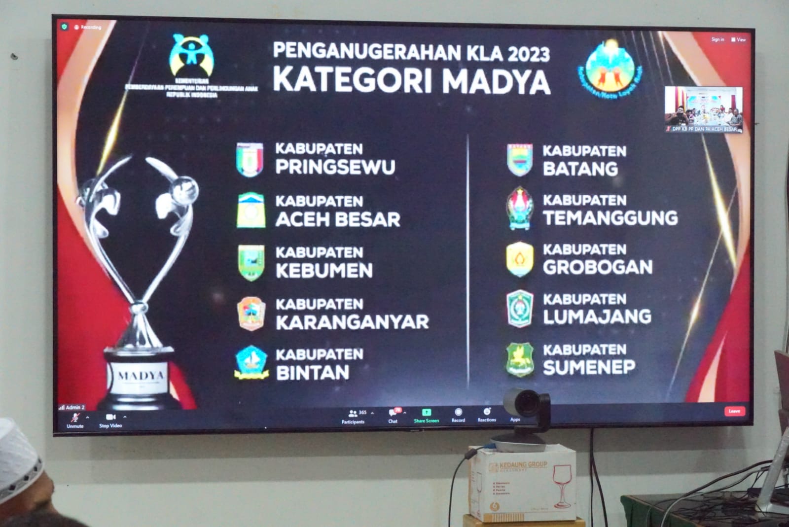 Aceh Besar Raih Anugerah Kota Layak Anak Kategori Madya