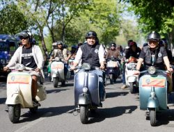 Pj Gubernur Ikut Konvoi Bareng Peserta Aceh Vespa Festival 2023