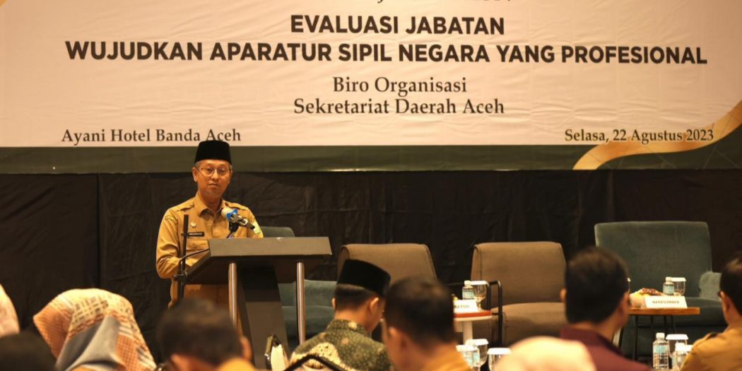 Asisten III Sekda Aceh Buka Rakor dan Sosialisasi Evaluasi Jabatan Aparatur Sipil Negara