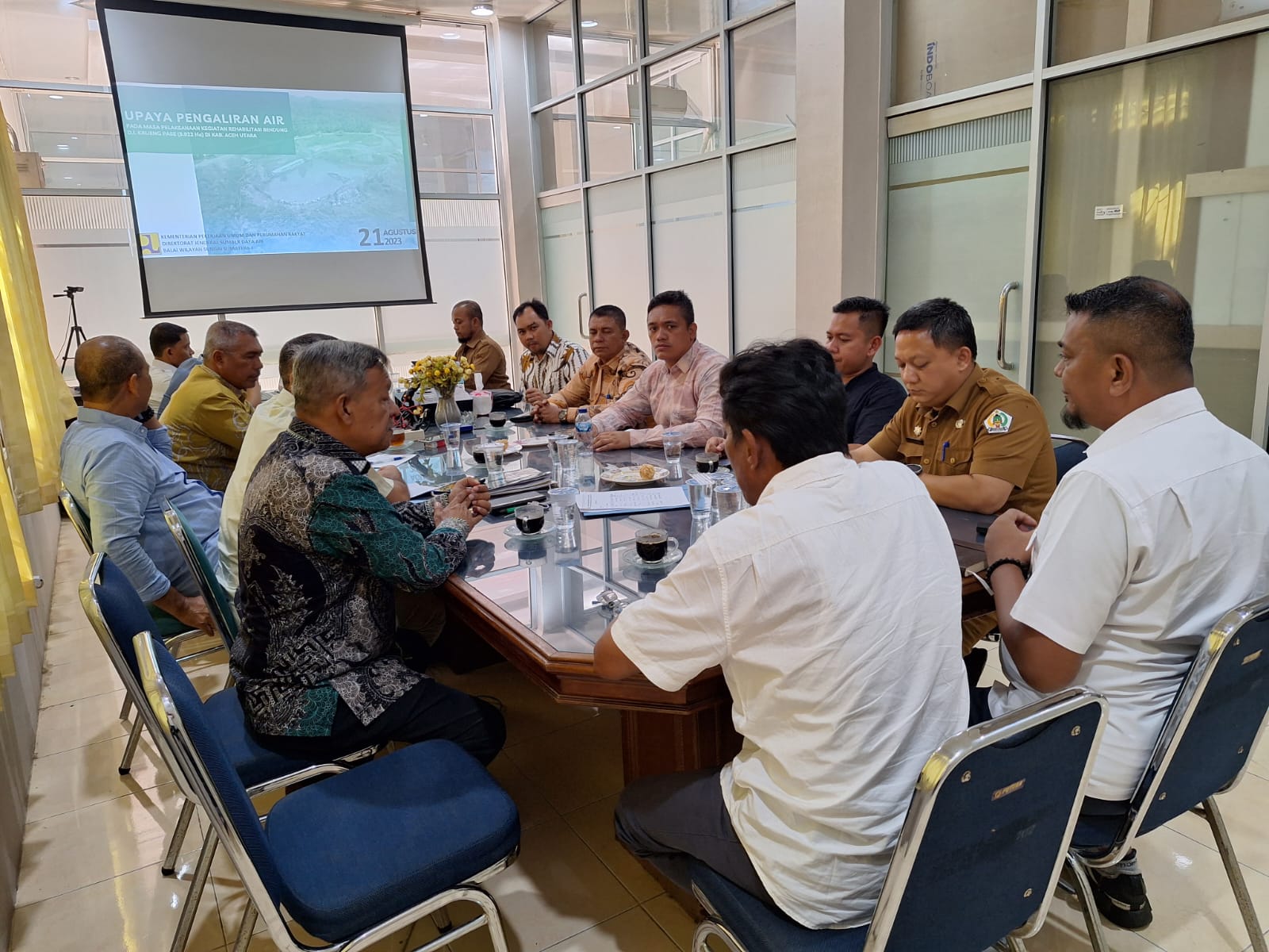 Upayakan Penyediaan Air ke Sawah DI Krueng Pase, BWS Lakukan Normalisasi Sungai Eksisting 