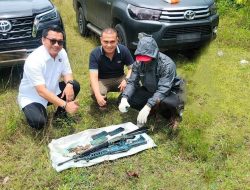 Ditreskrimsus Polda Aceh Terima 2 Pucuk M-16 Sisa Konflik di Pidie