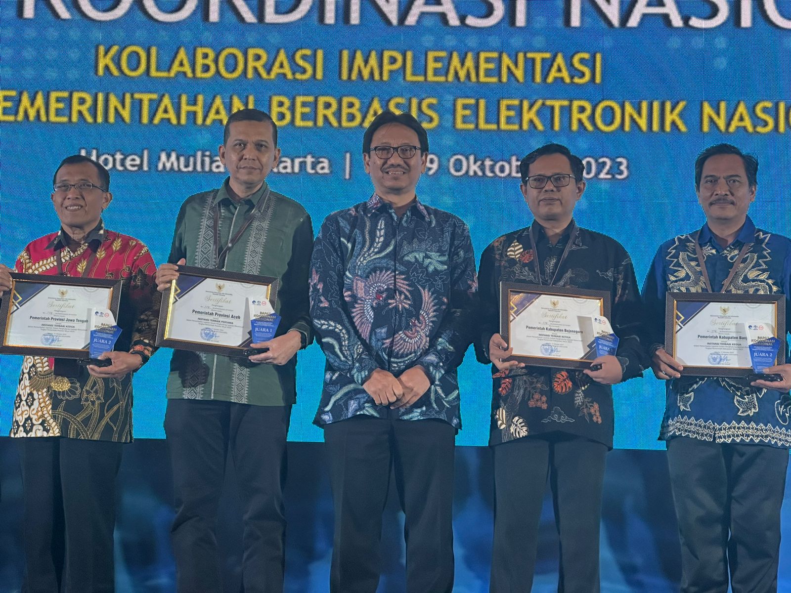 Pemerintah Aceh Raih Dua Penghargaan Terbaik I Implementasi SPBE