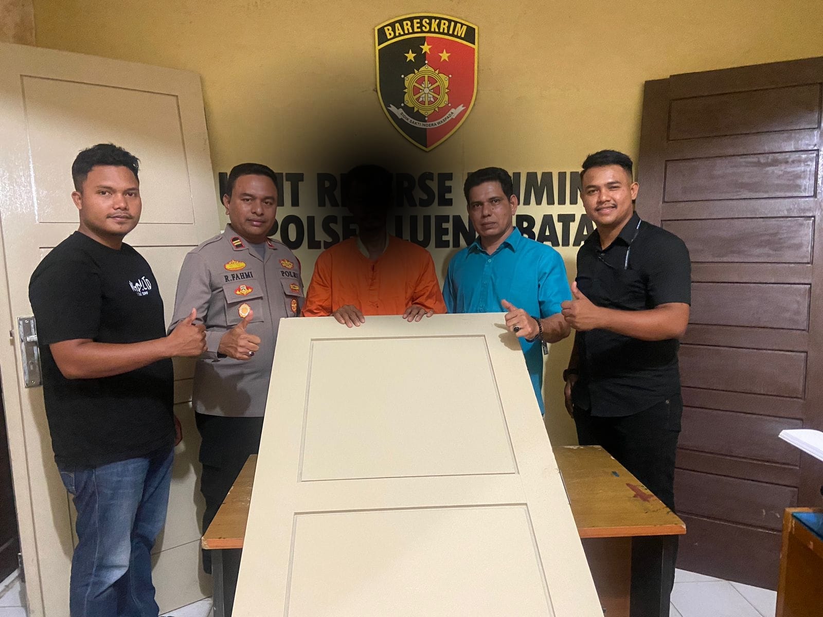 Polsek Lueng Bata Ringkus Maling Pintu
