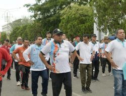 Sekda Aceh Ikut Senam’Tolak Serangan Fajar’ Bersama KPK
