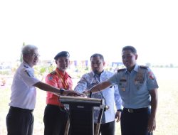 Pj Bupati Iswanto Tekan Sirene Simulasi AEE – ACE Bandara SIM 2023