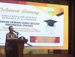 Pj Gubernur Sambut Para Profesor Forum Dewan Guru Besar Indonesia