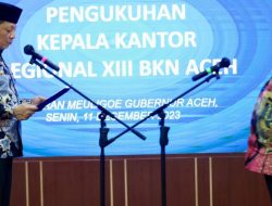 Pj Gubernur Kukuhkan Kepala Regional BKN Aceh yang Baru