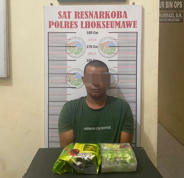 Polres Lhokseumawe Bongkar Peredaran 2 Kilogram Sabu