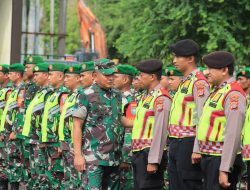 TNI Polri dan Satpol PP, Apel Bersama dalam Rangka Kesiapan Pengamanan Pemilu 2024 di Polresta Banda Aceh