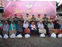 AKABRI TNI Polri Angkatan 1998 Bagikan Bansos di Siron Blang