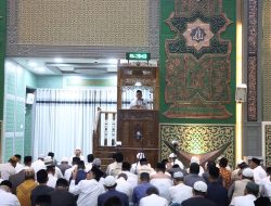 AKBP Eko Purwanto Sampaikan Pesan Pemilu Damai Usai Salat Subuh Berjemaah