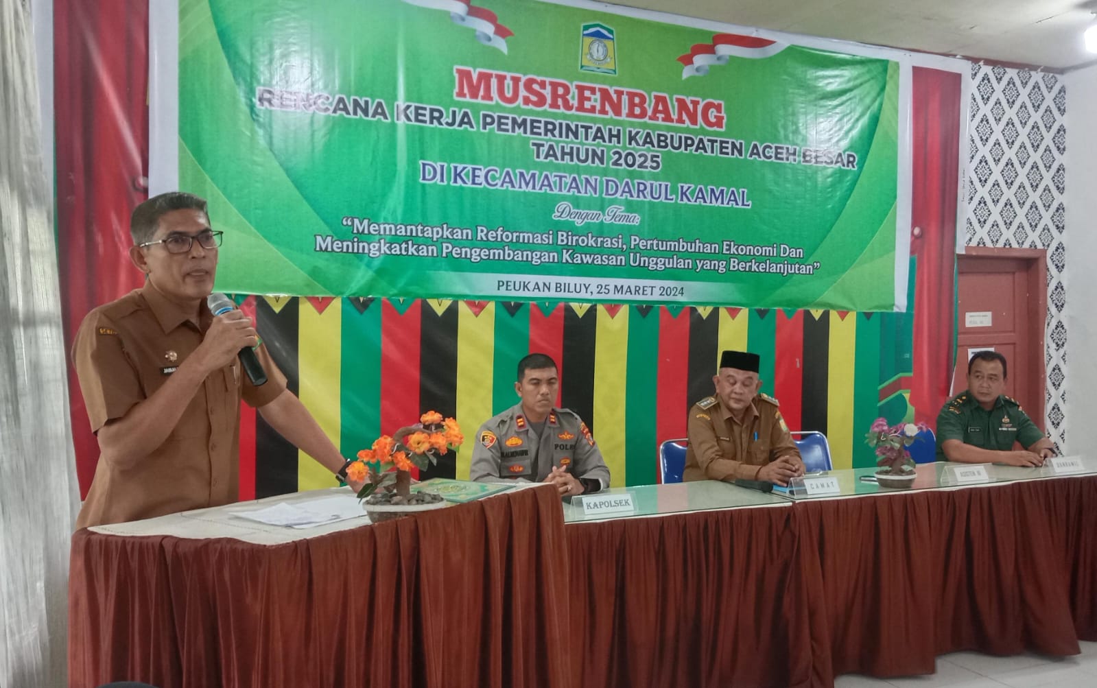 Asisten III Sekda Aceh Besar : Kualitas Perencanaan Pengaruhi Keberhasilan Pembangunan