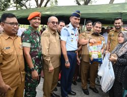 Pemkab Aceh Besar dan Lanud Iskandar Muda Gelar Bazar Pangan Murah