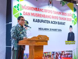 Pj Bupati Mahdi: RPJPD Aceh Barat Harus Sejalan Arahan Nasional