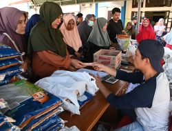 Masyarakat Manfaatkan Bazar Pangan Murah Pemkab Aceh Besar