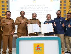 Pj Bupati Aceh Besar Teken MoU PBJT dengan PLN UP3 Banda Aceh