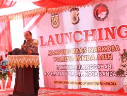 Launching Kampung Bebas Narkoba Polresta Banda Aceh Mencapai 21 Gampong