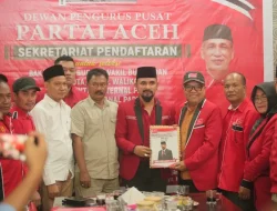 Iskandar Al Farlaky Resmi Daftar Bacabup Aceh Timur ke DPP PA