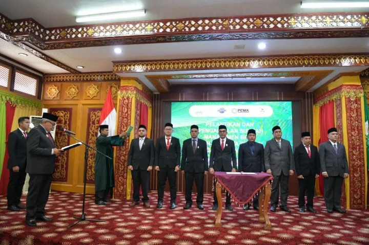 Pj Gubernur Aceh Lantik Manajemen BPKS dan Direksi PT PEMA