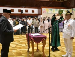 Pj Gubernur Aceh Lantik Azhari Sebagai Pj Wali Kota Subulussalam