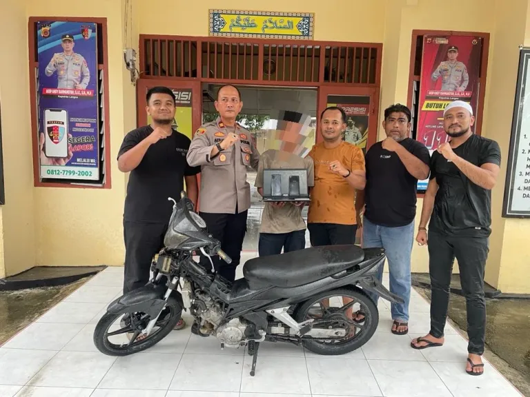Polisi Tangkap Seorang Pencuri di Langsa Usai Lakukan Sejumlah Aksi