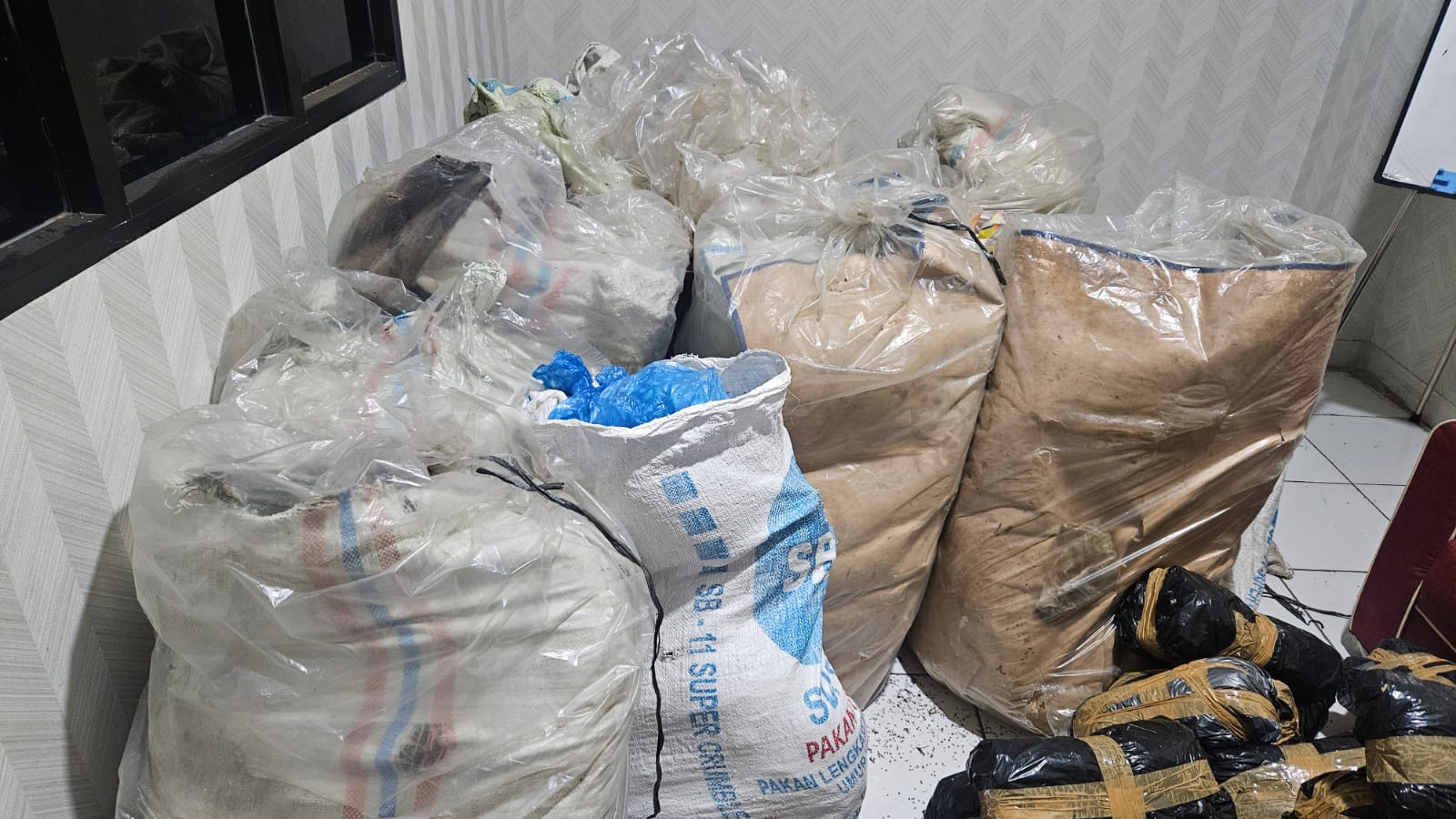 Polisi Amankan 300 Kg Ganja Siap Edar di Beutong Nagan Raya