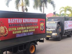 Polda Aceh Kirim Bantuan kemanusian untuk Korban Banjir Lahar Dingin Sumbar