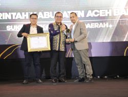 Pj Bupati Aceh Barat Raih Penghargaan Serambi Awards Kategori Sukses Tekan Inflasi Daerah