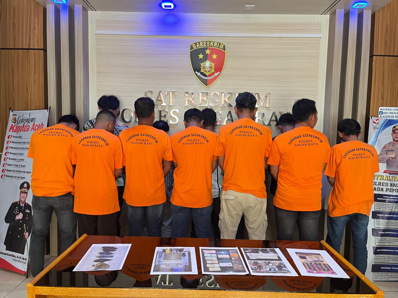 12 Pemain Judi di Nagan Raya Diamankan Polisi