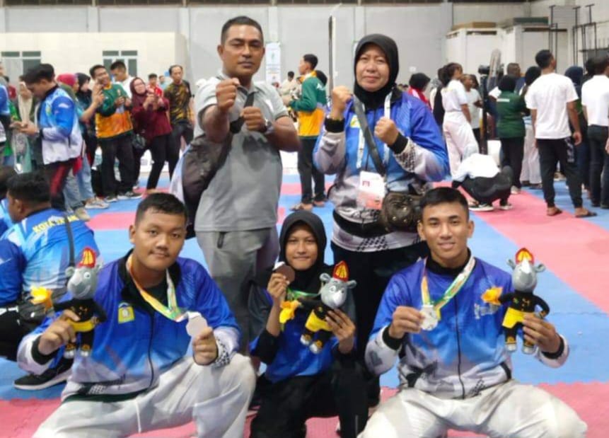 Tim Karate Aceh Besar Sumbang 4 Medali di Popda XVII Aceh