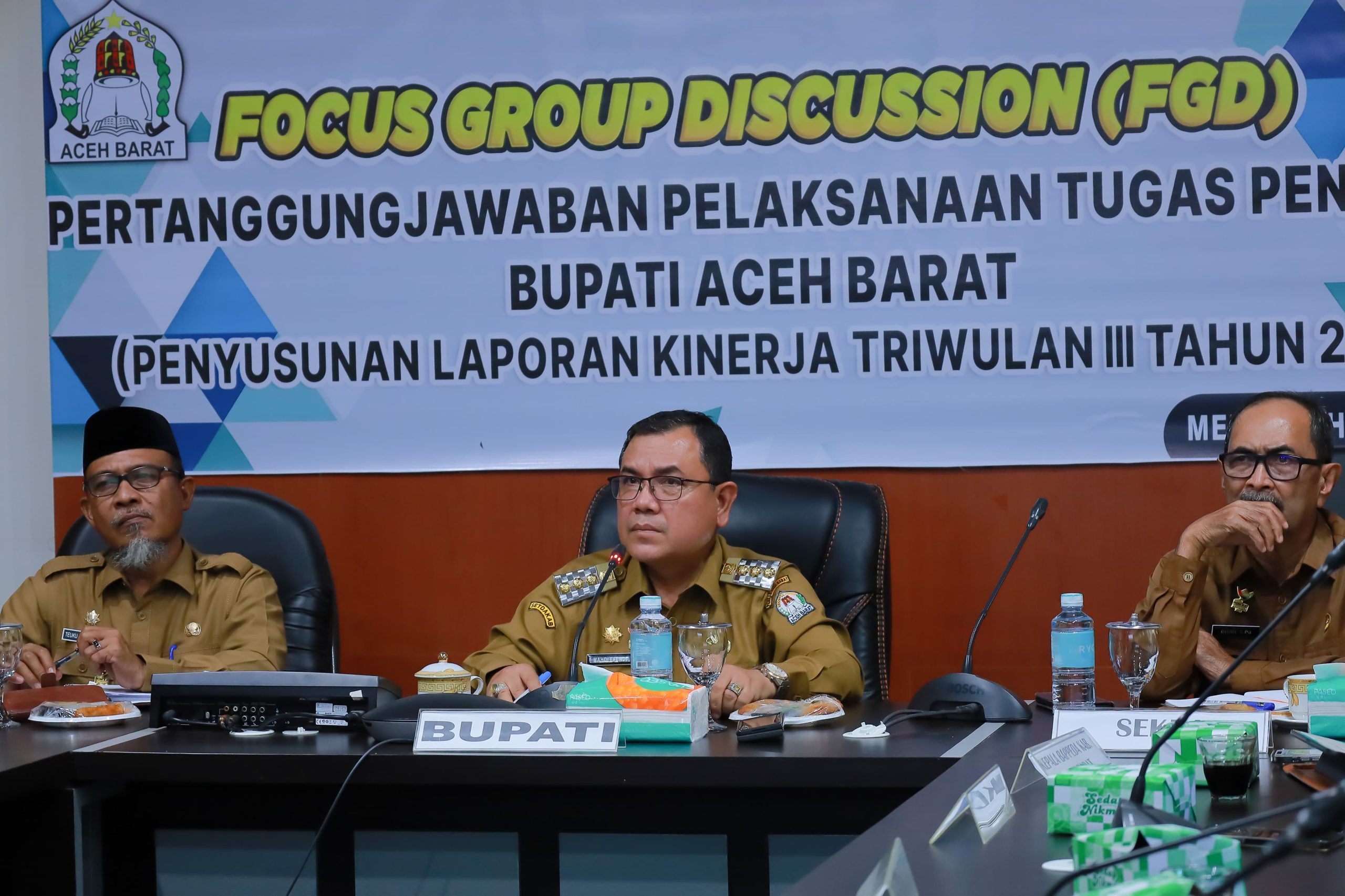 Pemkab Aceh Barat Gelar FGD Bahas Laporan Kinerja Triwulan Ketiga