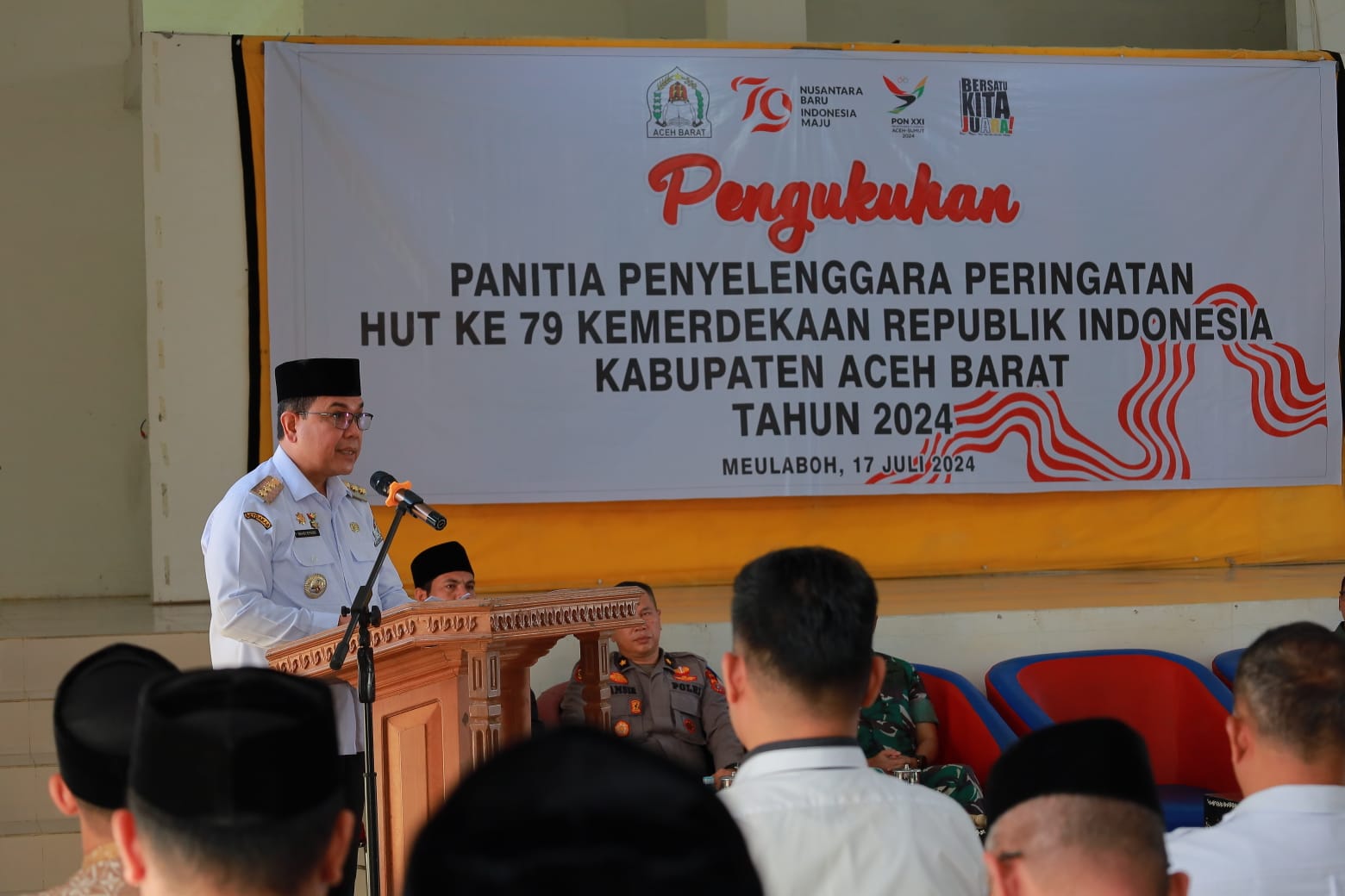 Pj Bupati Kukuhkan Panitia Peringatan HUT RI ke-79 di Aceh Barat