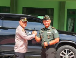 Jabat Kapolres Aceh Tamiang, AKBP Muliadi Sambangi ke Dandim