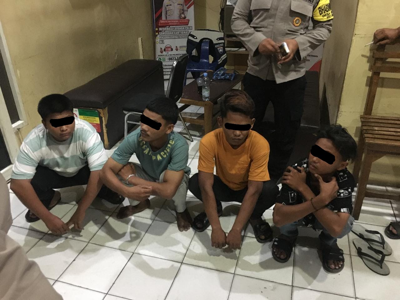 4 Orang Remaja Diamankan Polisi Saat Hendak Tawuran