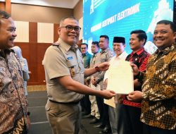 Sekda Aceh Besar Hadiri Peluncuran Layanan Elektronik dan Penerbitan Sertifikat Elektronik BPN Aceh