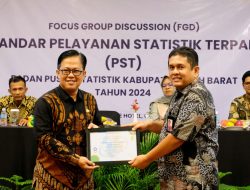 Diskominsa Aceh Barat Raih Penghargaan OPD Terbaik dalam Penyelenggaraan Statistik Sektoral 2024