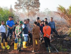 Pj Bupati Aceh Barat Azwardi AP Didampingi Dandim 0105 Tinjau Karhutla di Samatiga
