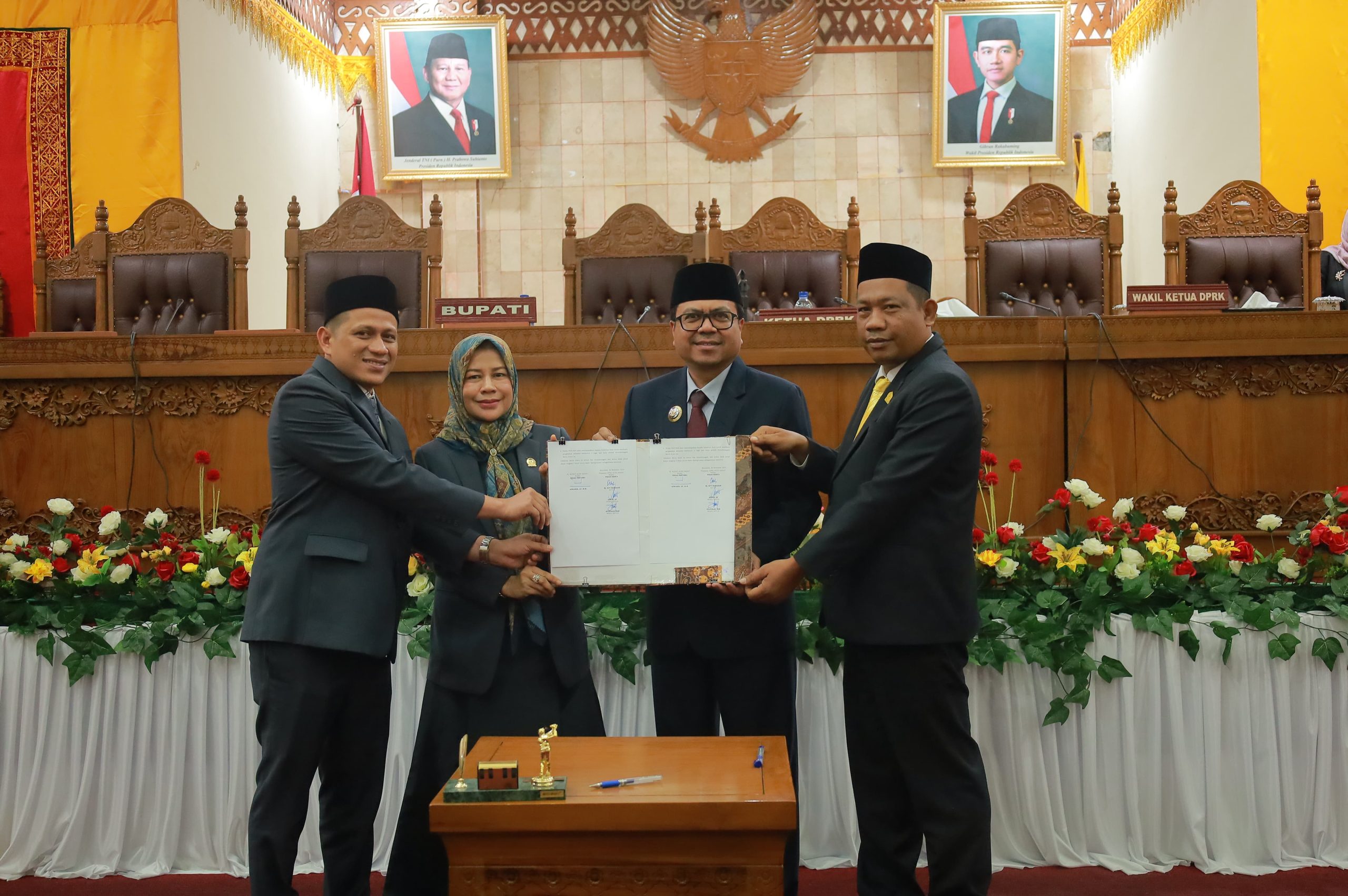 Dewan Aceh Barat Sahkan Qanun APBK Tahun 2025