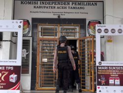 Pamatwil OMP Seulawah Pastikan Kotak Suara di KIP Aceh Tamiang Dijaga Ketat Aparat Kepolisian